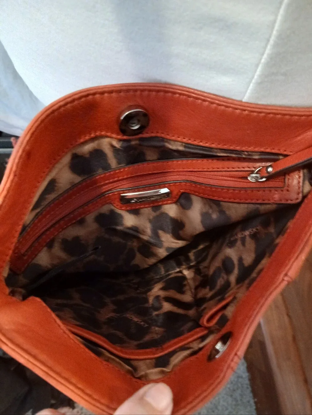 Y2k Red Quilted Crossbody Bag - Animal Print Lining